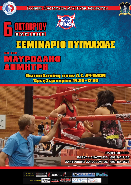 Σεμινάριο Πυγμαχίας με τον Δάσκαλο Δημήτρη Μαυροδάκο