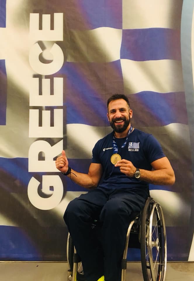 Ευρωπαϊκό ξιφασκίας με αμαξίδιο Χάλκινο μετάλλιο ο Πάνος Τριανταφύλλου στην σπάθη