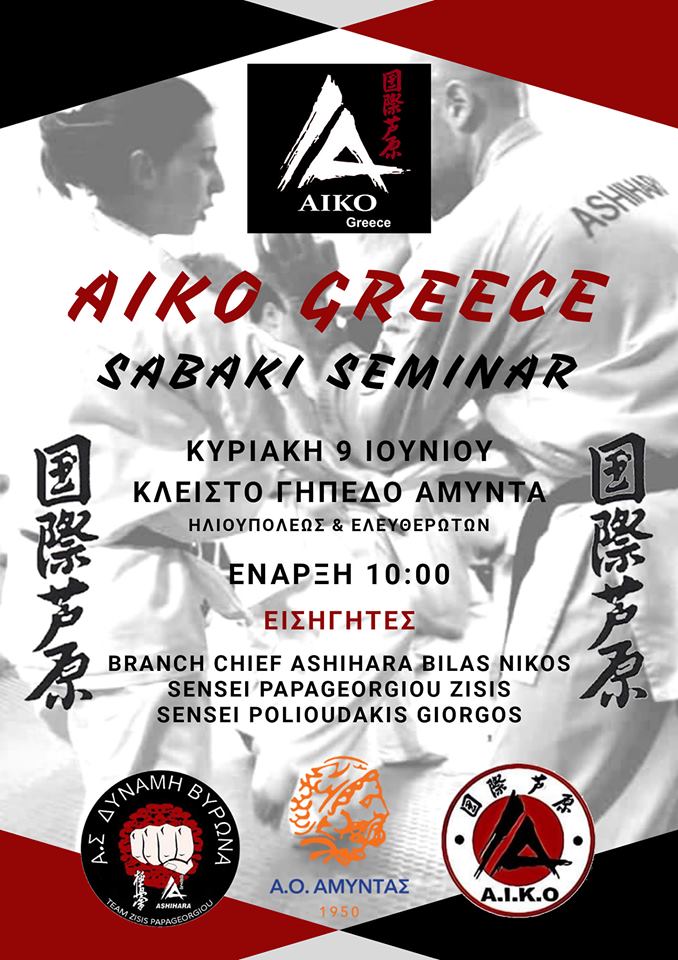 ΣΕΜΙΝΑΡΙΟ ASHIHARA AIKO STO Κλειστό γήπεδο Αμύντα, 
