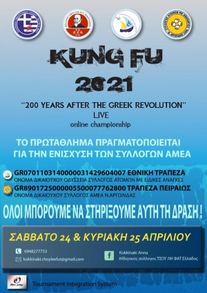 Διαδικτυακό Πρωτάθλημα KUNG FU 2021