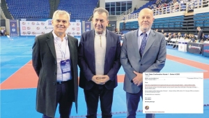 Ο πρόεδρος της W.K.F. Antonio Espinοs συμμετέχει σε συναντήσεις υψηλού επιπέδου στο Athens Karate 1-Series A