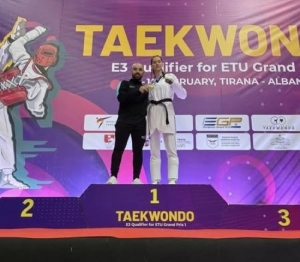 Μεγάλη Ευρωπαική διάκριση πέτυχε η αθλήτρια του "Α.Σ. ATHLETIC CLUB TAEKWONDO ELITE-TEAM" ΝΤΕΡΕΚΕ ΜΟΥΡΚΟΥΣΗ ΝΕΦΕΛΗ κατακτώντας το Χρυσό μετάλλιο στο EUROPEAN GRAND PRIX